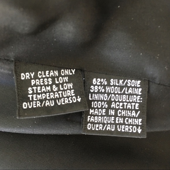 Ellen Tracy Silk and Wool Open Front Blazer Jacket Floral Print Sz 10 - Picture 8 of 15